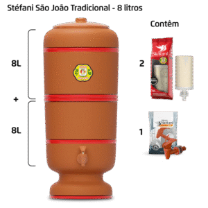 Filtro São João - 8 litros - 2 velas